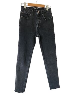 Aritzia Denim Forum The Yoko High Rise Slim Fit Jeans Black Eyeliner Size 26 EUC